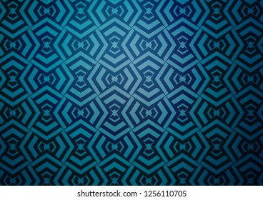 Light BLUE vector pattern with narrow lines. Shining illustration with lines on abstract template. Smart design for your business advert.