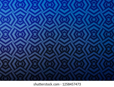 Light BLUE vector pattern with narrow lines. Blurred decorative design in simple style with lines. Smart design for your business advert.