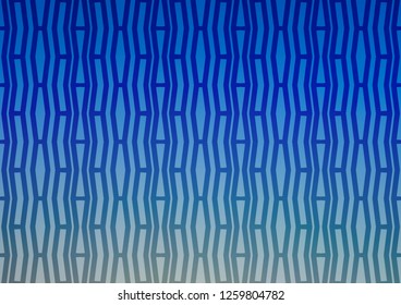 Light BLUE vector pattern with narrow lines. Lines on blurred abstract background with gradient. The pattern can be used as ads, poster, banner for commercial.