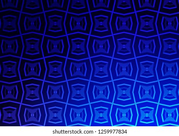 Light BLUE vector pattern with narrow lines. Shining colored illustration with narrow lines. Pattern for websites, landing pages.