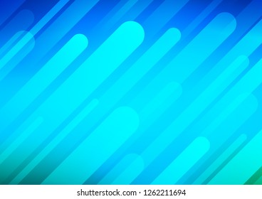 Light BLUE vector pattern with narrow lines. Blurred decorative design in simple style with lines. The pattern can be used as ads, poster, banner for commercial.