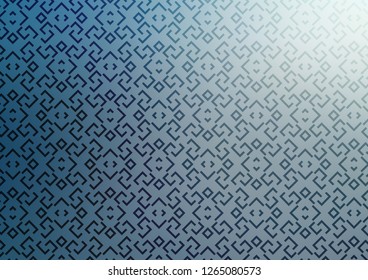 Light BLUE vector pattern with narrow lines. Decorative shining illustration with lines on abstract template. Pattern for websites, landing pages.