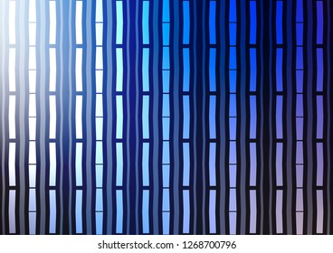 Light BLUE vector pattern with narrow lines. Blurred decorative design in simple style with lines. Best design for your ad, poster, banner.