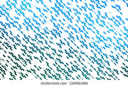 Light BLUE vector pattern with narrow lines. Shining colored illustration with narrow lines. Smart design for your business advert.