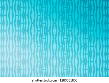 Light BLUE vector pattern with narrow lines. Decorative shining illustration with lines on abstract template. Smart design for your business advert.