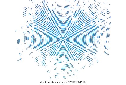 Light BLUE vector pattern with narrow lines. Glitter abstract illustration with colored sticks. The pattern can be used for websites.