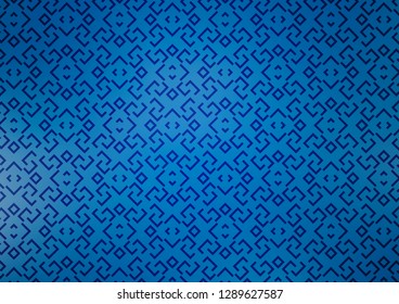 Light BLUE vector pattern with narrow lines. Glitter abstract illustration with colored sticks. Pattern for ads, posters, banners.