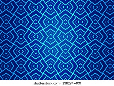 Light BLUE vector pattern with narrow lines. Shining illustration with lines on abstract template. Pattern for business booklets, leaflets.