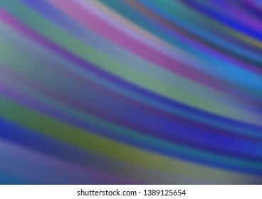 Light BLUE vector pattern with narrow lines. Decorative shining illustration with lines on abstract template. Pattern for ads, posters, banners.