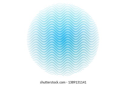 Light BLUE vector pattern with narrow lines. Shining illustration with lines on abstract template. Pattern for business booklets, leaflets.