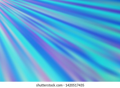 Light BLUE vector pattern with narrow lines. Shining colored illustration with narrow lines. Smart design for your business advert.