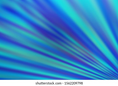 Light BLUE vector pattern with narrow lines. Decorative shining illustration with lines on abstract template. Pattern for ads, posters, banners.