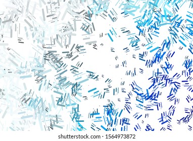 Light BLUE vector pattern with narrow lines. Shining colored illustration with narrow lines. Pattern for websites, landing pages.