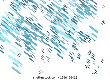 Light BLUE vector pattern with narrow lines. Modern geometrical abstract illustration with staves. Pattern for websites, landing pages.