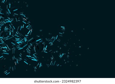 Light BLUE vector pattern with narrow lines. Glitter abstract illustration with colored sticks. Backdrop for TV commercials.