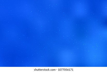 Light BLUE vector pattern with night sky stars. Shining colored illustration with bright astronomical stars. Pattern for astrology websites.