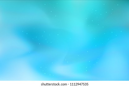 Light BLUE vector pattern with night sky stars. Glitter abstract illustration with colorful cosmic stars. Pattern for astrology websites.