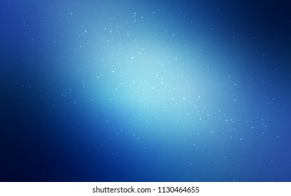 Light BLUE vector pattern with night sky stars. Modern abstract illustration with Big Dipper stars. Template for cosmic backgrounds.