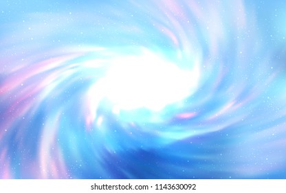 Light BLUE vector pattern with night sky stars. Space stars on blurred abstract background with gradient. Pattern for astrology websites.