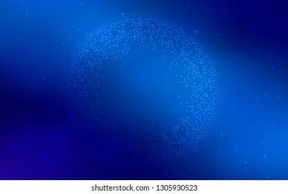 Light BLUE vector pattern with night sky stars. Shining illustration with sky stars on abstract template. Pattern for astronomy websites.