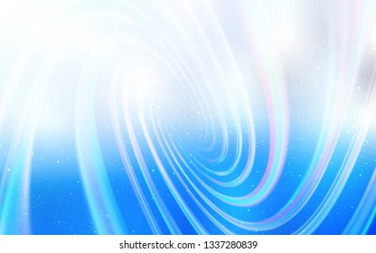 Light BLUE vector pattern with night sky stars. Space stars on blurred abstract background with gradient. Pattern for astronomy websites.