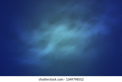 Light BLUE vector pattern with night sky stars. Modern abstract illustration with Big Dipper stars. Best design for your ad, poster, banner.