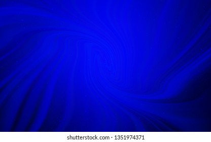 Light BLUE vector pattern with night sky stars. Shining colored illustration with bright astronomical stars. Best design for your ad, poster, banner.