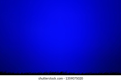 Light BLUE vector pattern with night sky stars. Shining illustration with sky stars on abstract template. Smart design for your business advert.
