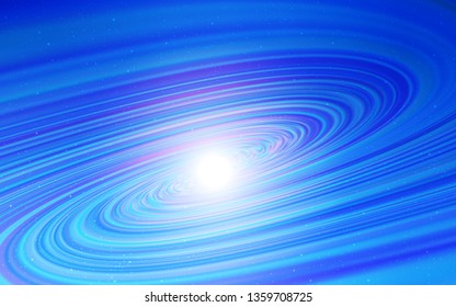 Light BLUE vector pattern with night sky stars. Shining colored illustration with bright astronomical stars. Template for cosmic backgrounds.