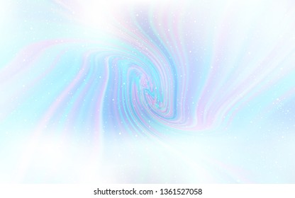 Light BLUE vector pattern with night sky stars. Blurred decorative design in simple style with galaxy stars. Best design for your ad, poster, banner.