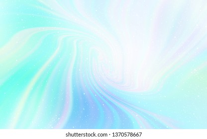 Light BLUE vector pattern with night sky stars. Shining illustration with sky stars on abstract template. Pattern for astrology websites.