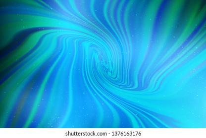 Light BLUE vector pattern with night sky stars. Shining illustration with sky stars on abstract template. Pattern for astronomy websites.