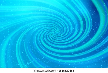 Light BLUE vector pattern with night sky stars. Space stars on blurred abstract background with gradient. Best design for your ad, poster, banner.