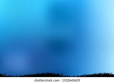 Light BLUE vector pattern with night sky stars. Modern abstract illustration with Big Dipper stars. Smart design for your business advert.