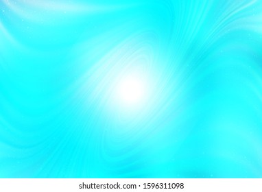 Light BLUE vector pattern with night sky stars. Shining colored illustration with bright astronomical stars. Pattern for astrology websites.
