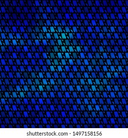 Light BLUE vector pattern with polygonal style. Decorative design in abstract style with triangles. Pattern for booklets, leaflets