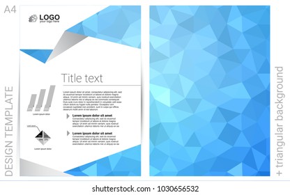 Light BLUE vector  pattern for posters. Beautiful colored sample in A4 size. Pattern can be used as a template for calendars.