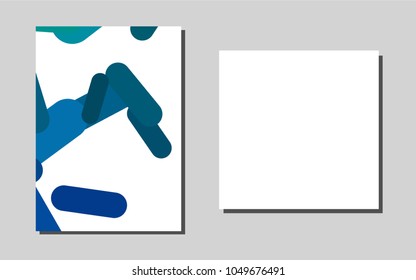 Light BLUE vector pattern for posters. Glitter abstract design concept with text box. Pattern for ads, leaflets, labels of your business.