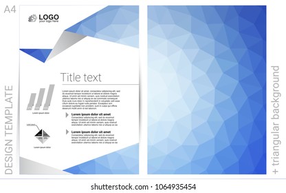 Light BLUE vector  pattern for posters. Abstract booklet on colored background with gradient. Pattern for beautiful business cards, folders.