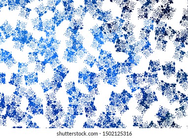 Light BLUE vector pattern with random forms. Simple colorful illustration with abstract gradient shapes. Simple design for your web site.