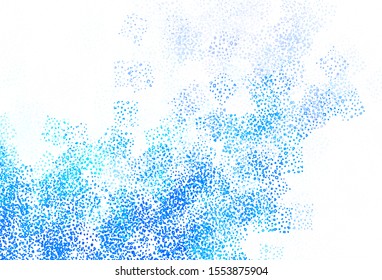 Light BLUE vector pattern with random forms. Colorful chaotic forms with gradient in modern style. Elegant design for wallpapers.