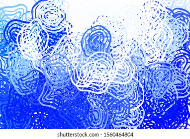 Light BLUE vector pattern with random forms. Simple colorful illustration with abstract gradient shapes. Elegant design for wallpapers.