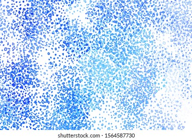 Light BLUE vector pattern with random forms. Simple colorful illustration with abstract gradient shapes. Modern design for your business card.