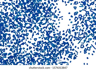 Light BLUE vector pattern with random forms. Illustration with colorful gradient shapes in abstract style. Modern design for your business card.