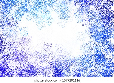 Light BLUE vector pattern with random forms. Illustration with colorful gradient shapes in abstract style. Modern design for your business card.