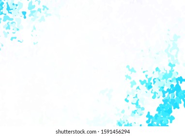 Light BLUE vector pattern with random forms. Illustration with colorful gradient shapes in abstract style. Modern design for your business card.