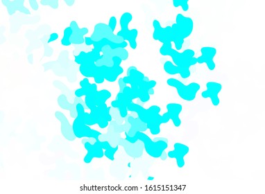 Light BLUE vector pattern with random forms. Simple colorful illustration with abstract gradient shapes. Background for a cell phone.