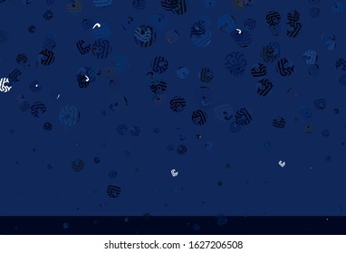 Light BLUE vector pattern with random forms. Decorative design in abstract style with random forms. Modern design for your business card.