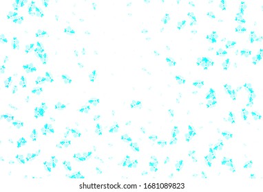 Light BLUE vector pattern with random forms. Decorative design in abstract style with random forms. Simple design for your web site.