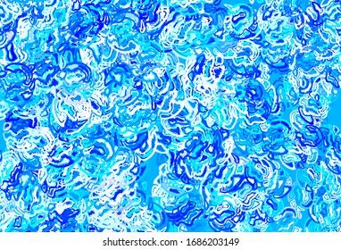 Light BLUE vector pattern with random forms. Illustration with colorful gradient shapes in abstract style. Background for a cell phone.